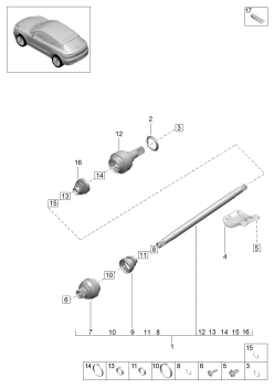 501-030 - Arbre de transmission
Essieu arriere