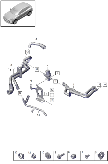 813-050 - chauffage
caisson d'eau
p. vehicules avec chauffage
d'appoint
D -    MJ 2020>>