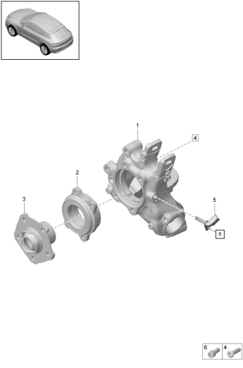 501-020 - Support de roue
Moyeu de roue