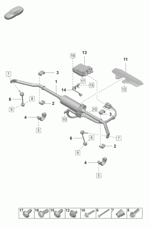 502-100 - Barre stabilisatrice
pour véhicules avec
système anti-roulis
électronique