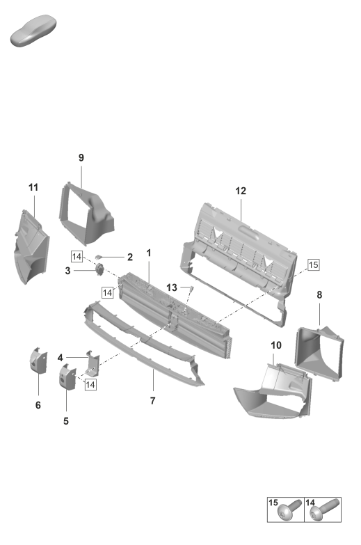 802-320 - guidage d'air
et
Faisceau de lamelles
Pack Sport Design