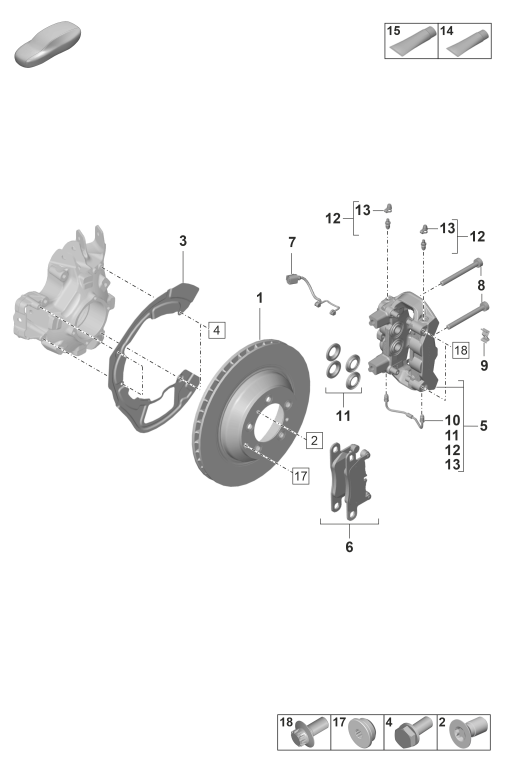 603-015 - Freins a disque
Essieu arriere