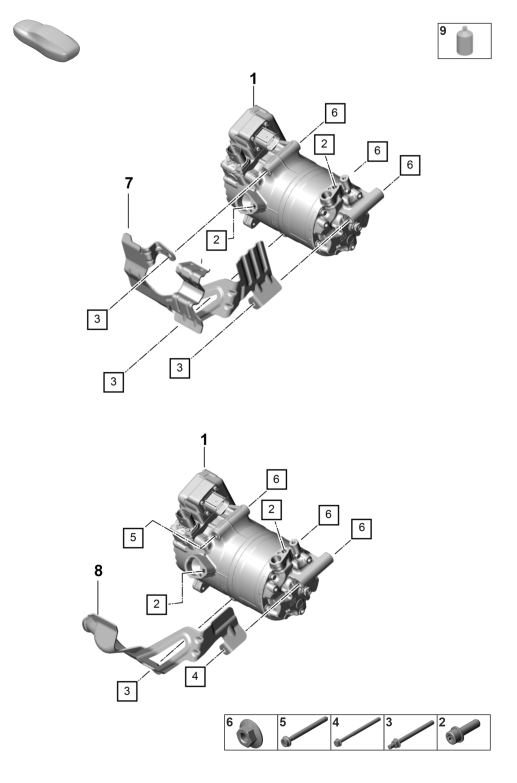 815-550 - Chauffage, climatiseur
pour vehicules avec
transmission hybride
Compresseur clim. electrique
Fluide frigorigène R1234yf