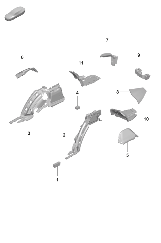 807-760 - Insonorisation
Revetement panneau lateral
pour coffre a bagages