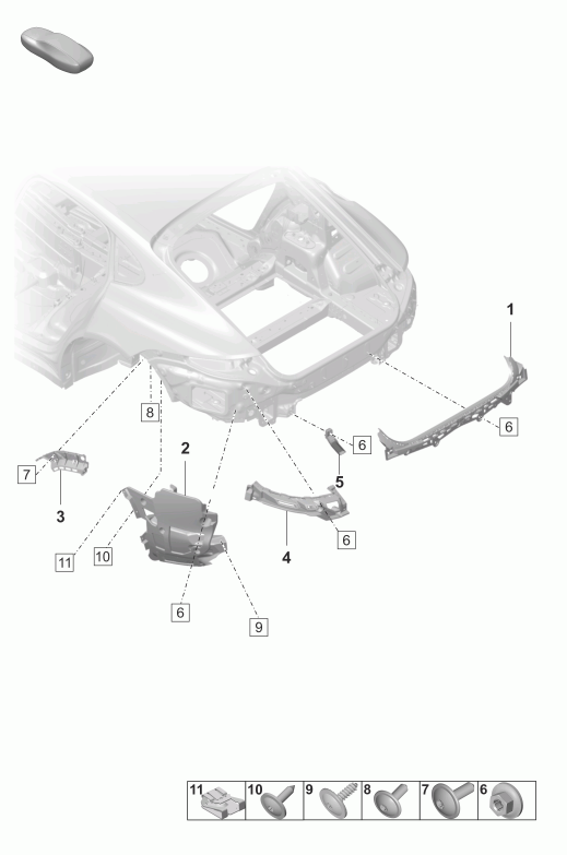 802-800 - Pieces de fixation
pare-chocs