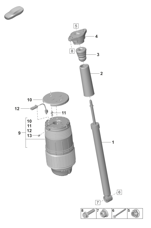 502-000 - Suspension pneumatique
Amortisseur