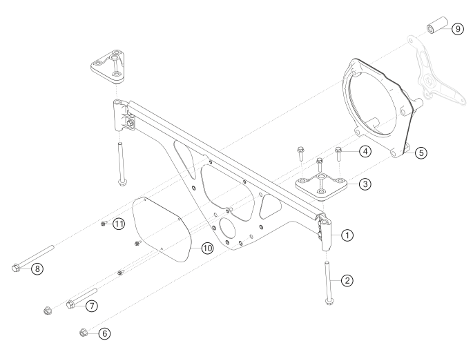 100-025 - engine bracket