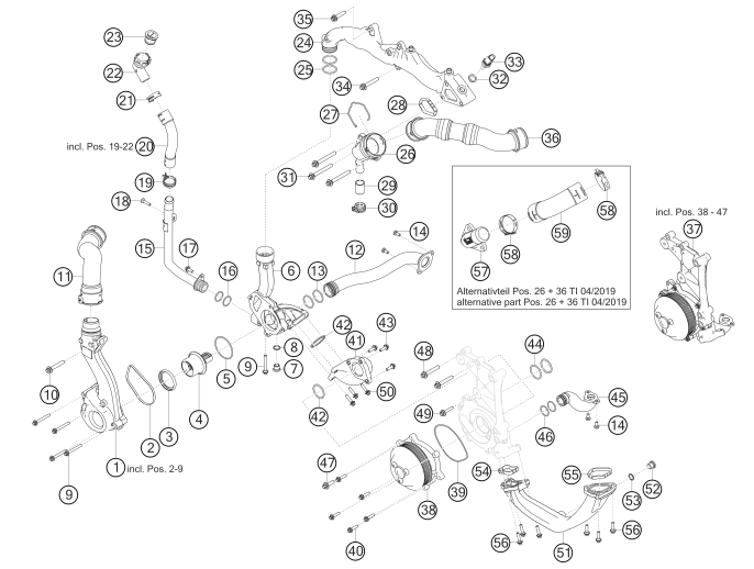 100-014 - engine water circuit