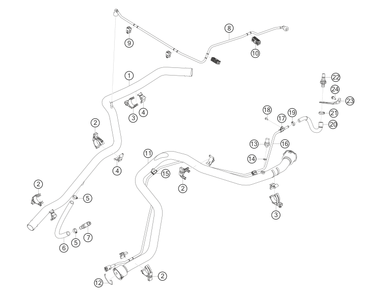 100-017 - rear water circuit