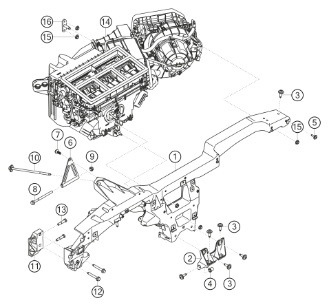 800-015 - support frame + blower