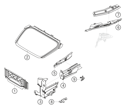 800-002 - sheet metal parts front