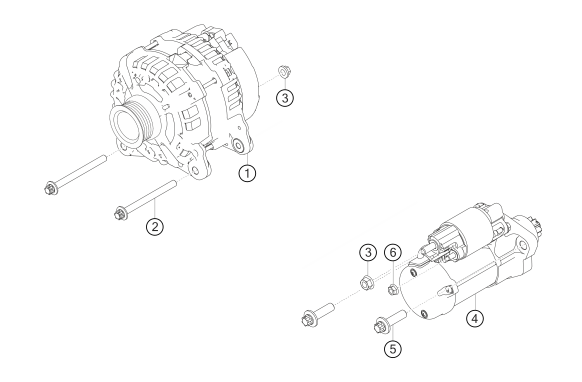 900-005 - generator and starter