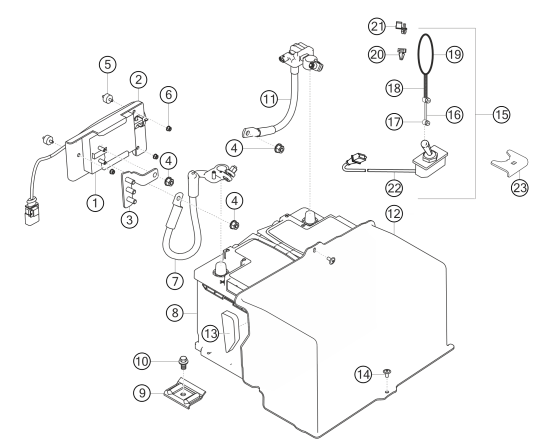 900-006 - battery and main relay