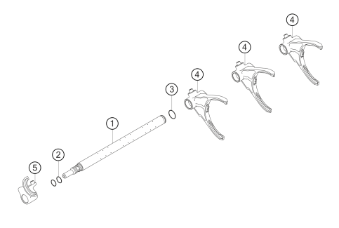 300-014 - shift rod and forks