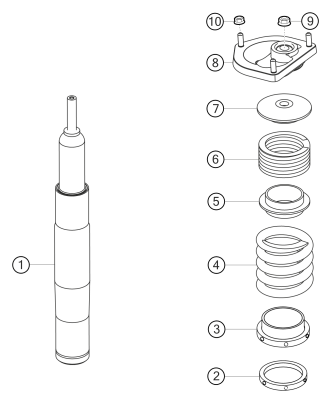 400-004 - suspension strut front