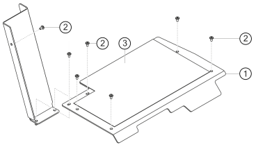 800-017 - footrest and bottom plate