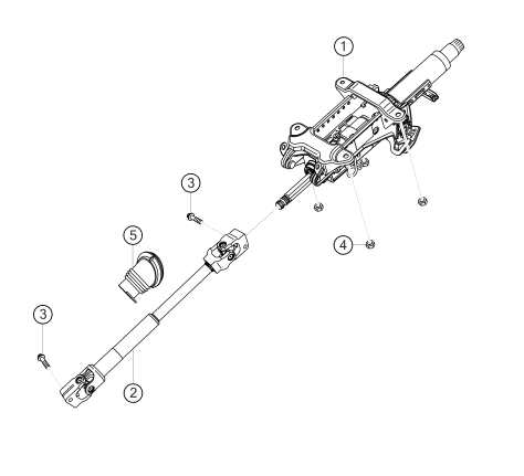400-007 - steering shaft